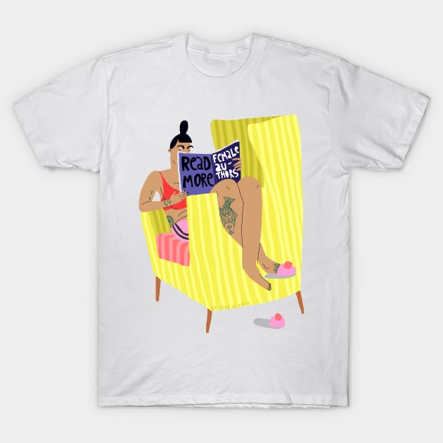 Read More Female Authors T-Shirt by ezrawsmith